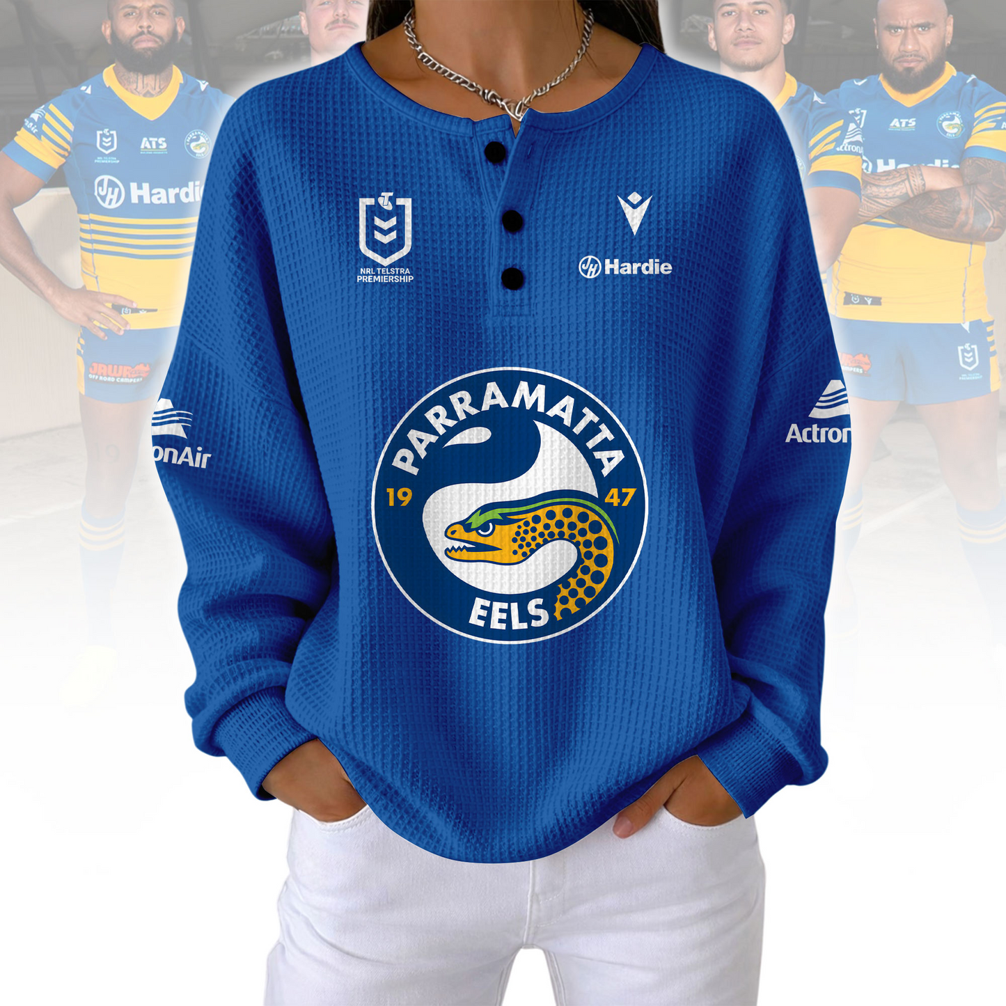 PREMIUM NRL X PE Woman Waffle  Classic Hoodie NDT NQK 240326