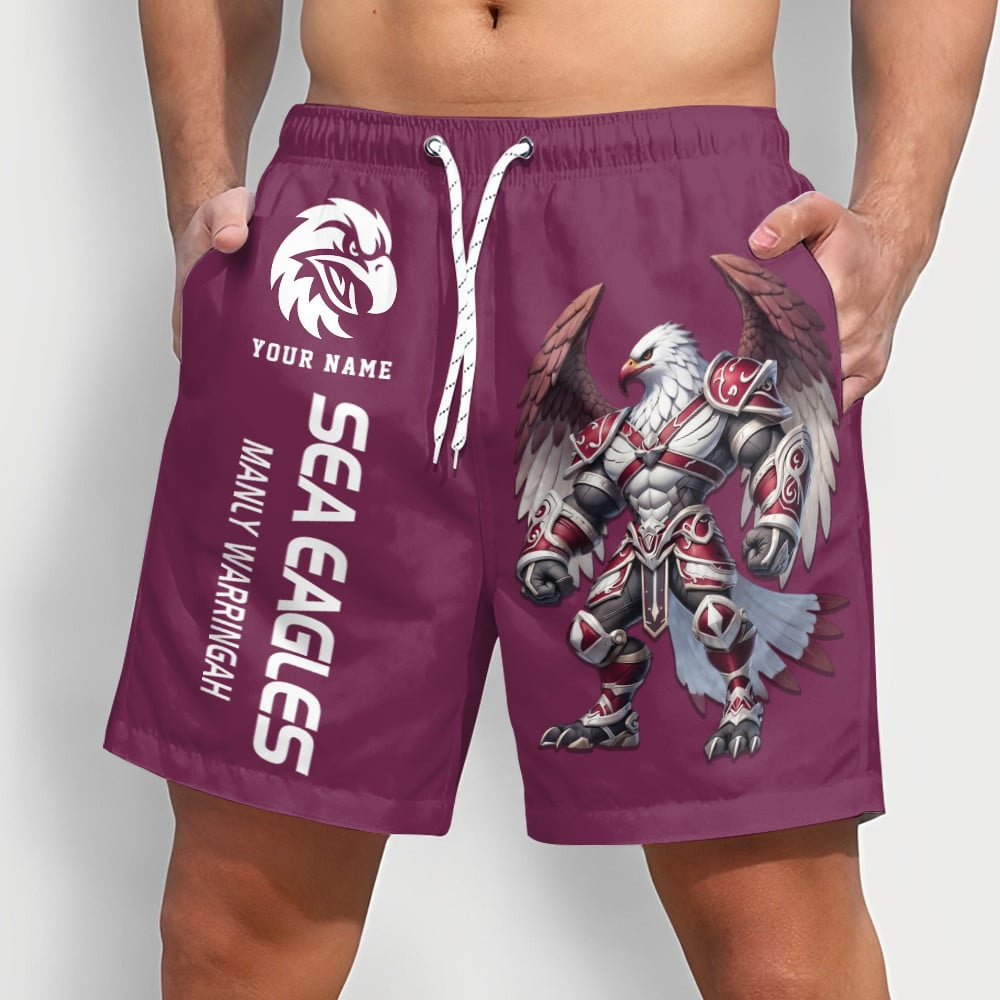 PREMIUM NRL  X SEMW Sport Style Mascot Men Short Pants Custom NAME NDT NQK