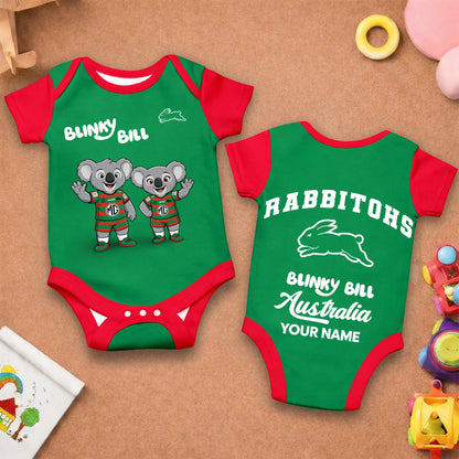 PREMIUM NRL X SSR BLINKY BILL Baby Romper Custom Name For Kids NDT LVH 130426 1
