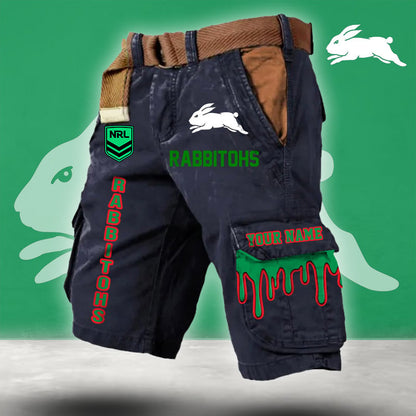 PREMIUM NRL X SSR Cargo Shorts Custom Name Limited Edition NDT LVH