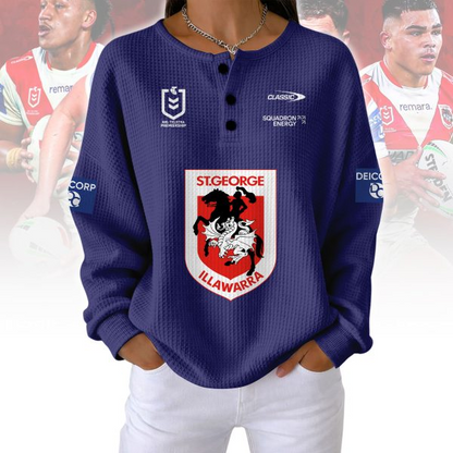 PREMIUM NRL X STG Woman Waffle  Classic Hoodie NDT NQK 240326