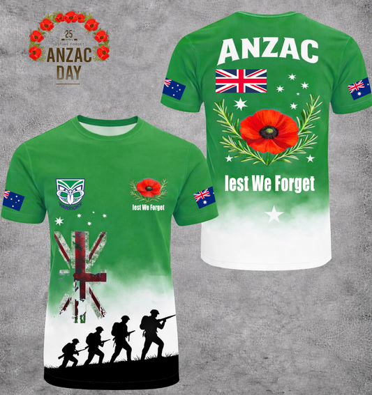 PREMIUM NRL X WAR ANZAC DAY SHIRT LIMITED EDITION NDT VHM