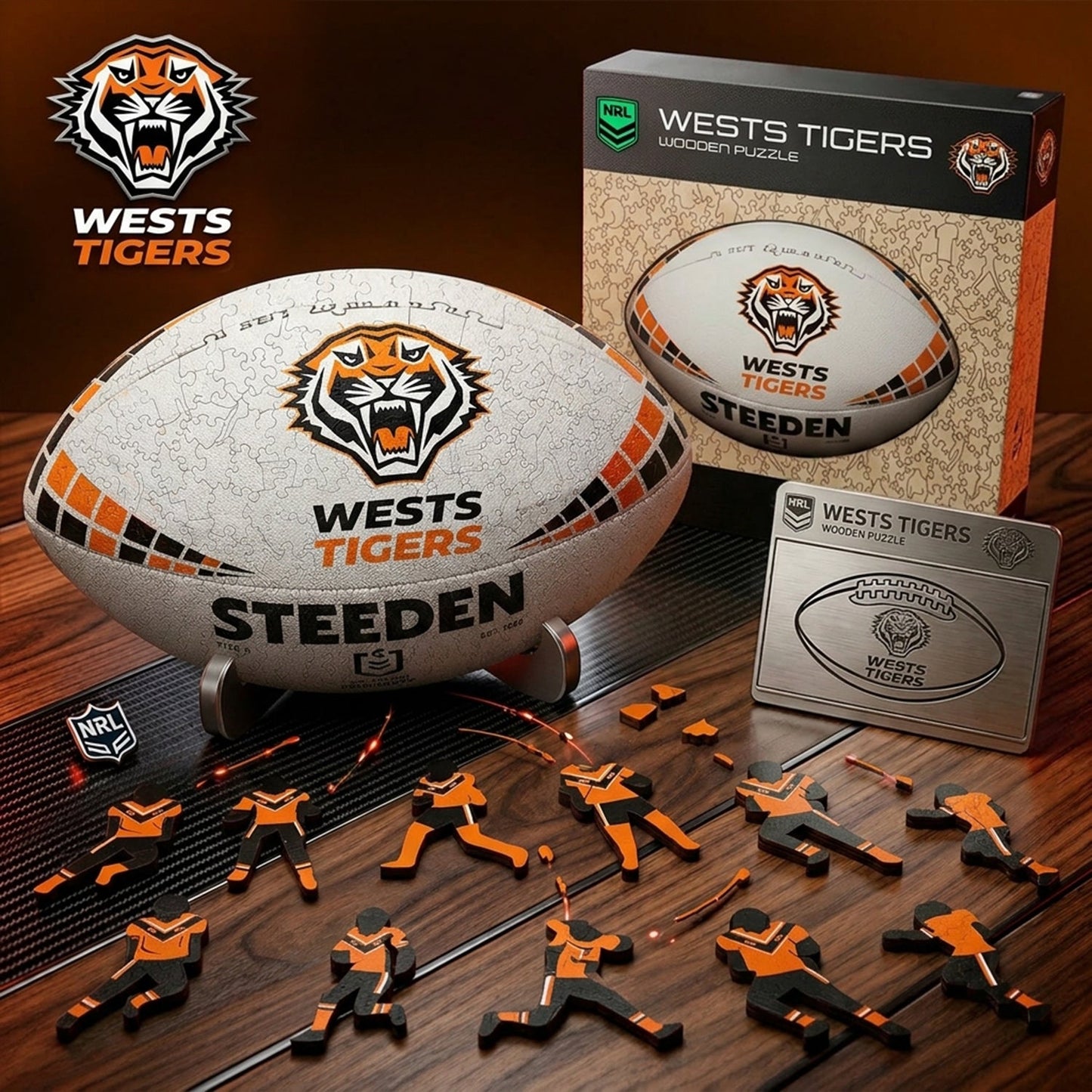 PREMIUM NRL X WT 3D Wooden Puzzle Gift For Fan Limited Editions NDT NHM 030626