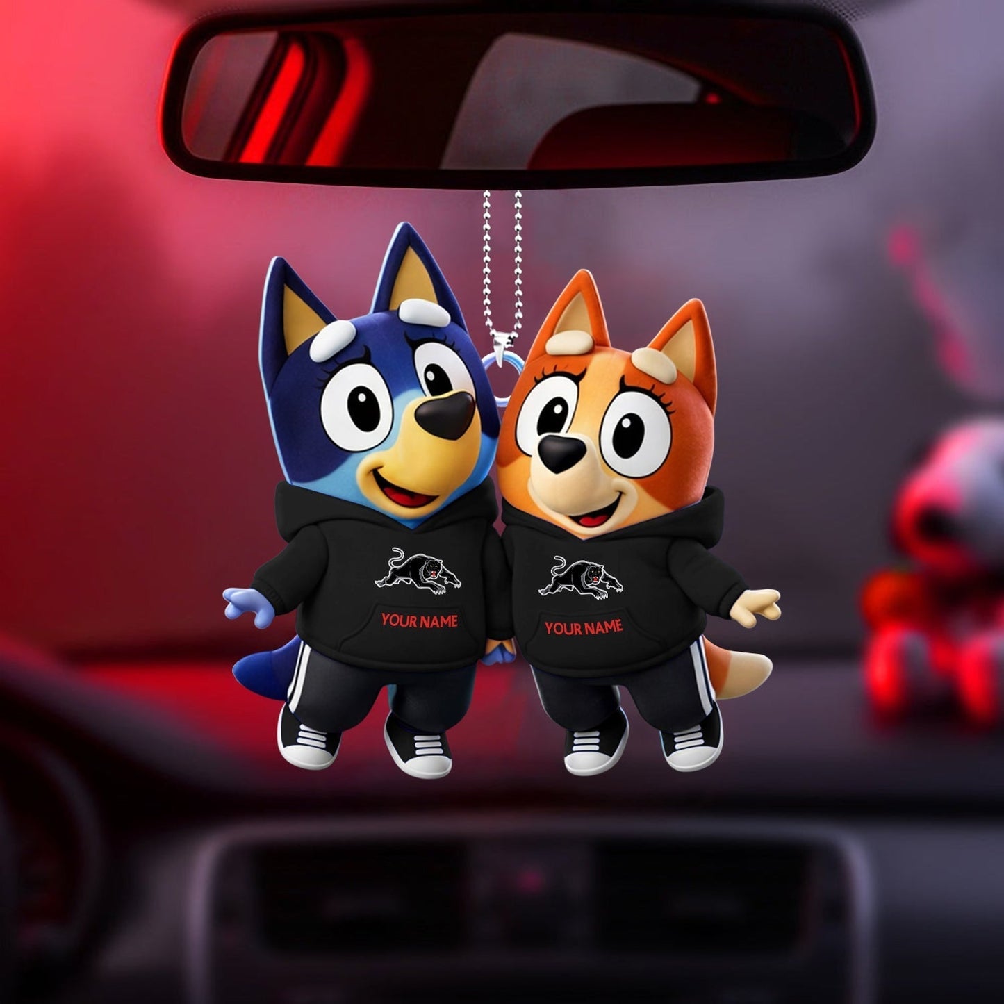 PREMIUM PP X Bluey & Bingo Car Ornament NDT NHM