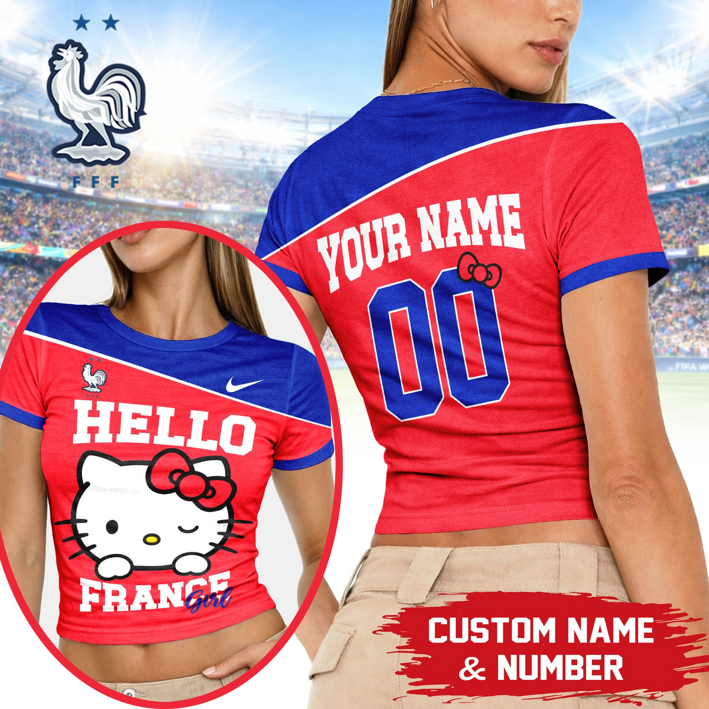 PREMIUM  WC26 X FRA Play Cute 3D Baby Tee NDT VHM 190526