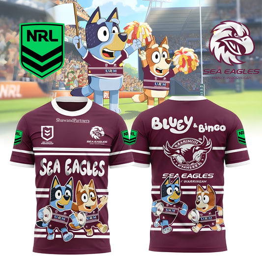 PREMIUM NRL X MSE Bluey & Bingo POLO SHIRT ƒ?? Limited 2026 NDT LVH