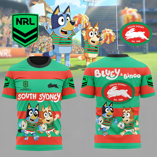 PREMIUM NRL X SSR Bluey & Bingo POLO SHIRT ƒ?? Limited 2026 NDT LVH