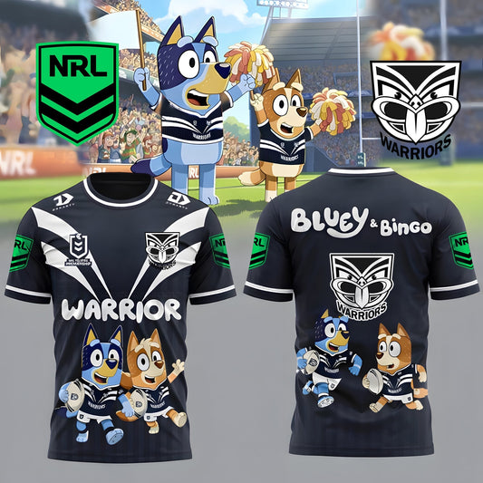 PREMIUM NRL X WAR Bluey & Bingo POLO SHIRT ƒ?? Limited 2026 NDT LVH