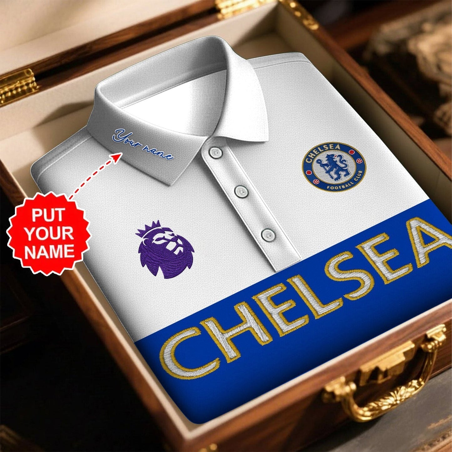 PREMIUM EPL X CHE ROYAL POLO SHIRT LIMITED EDITION V3 NDT NHM 120226