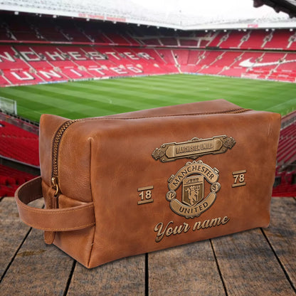 PREMIUM ?��??���?��? X MU 3D EMBOSSED LEATHER TOILETRY BAG Limited Edition NDT NHM 020326