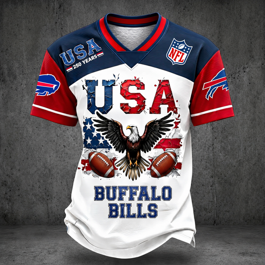 PREMIUM NFL X BB  250TH anniversary LUXURY V-Neck T- Shirt 130626