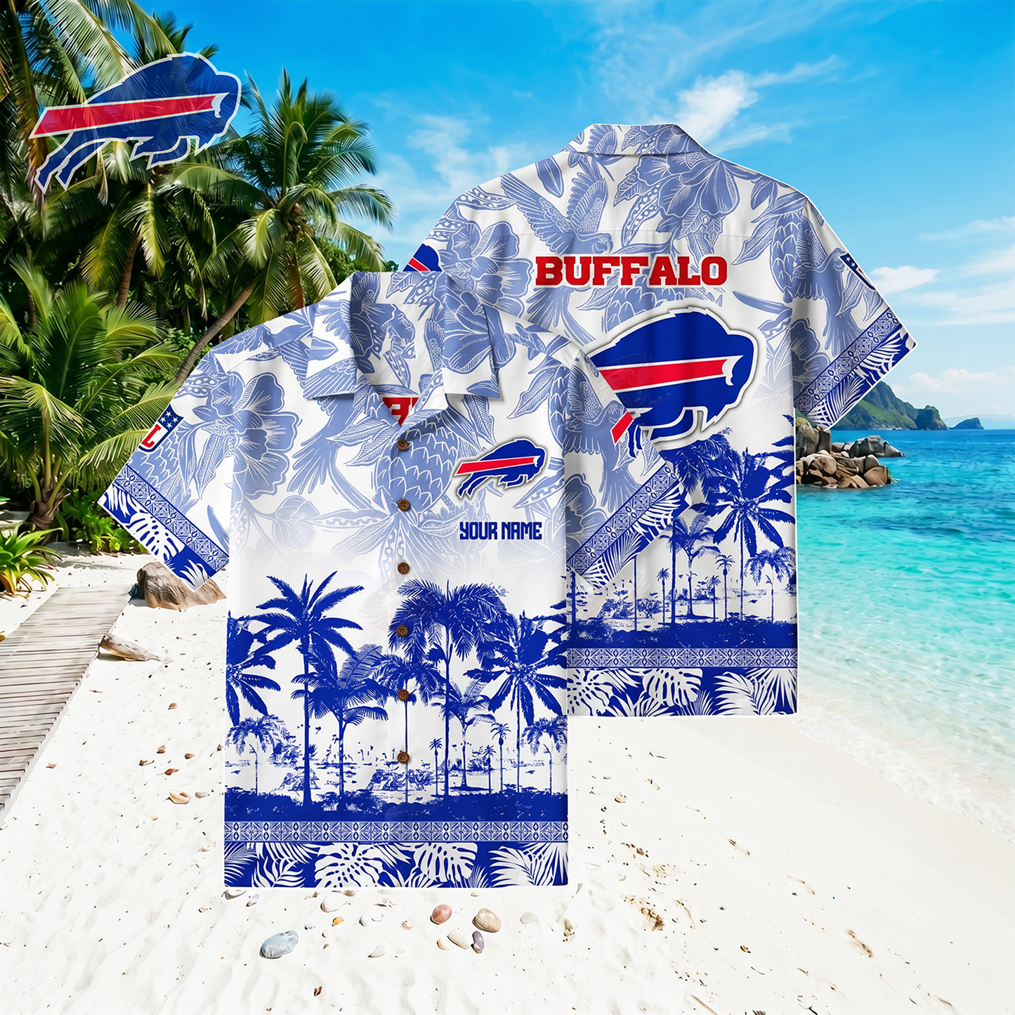 PREMIUM NFL X BB Floral With Parrots Hawaiian Shirt NDT VHM 060526