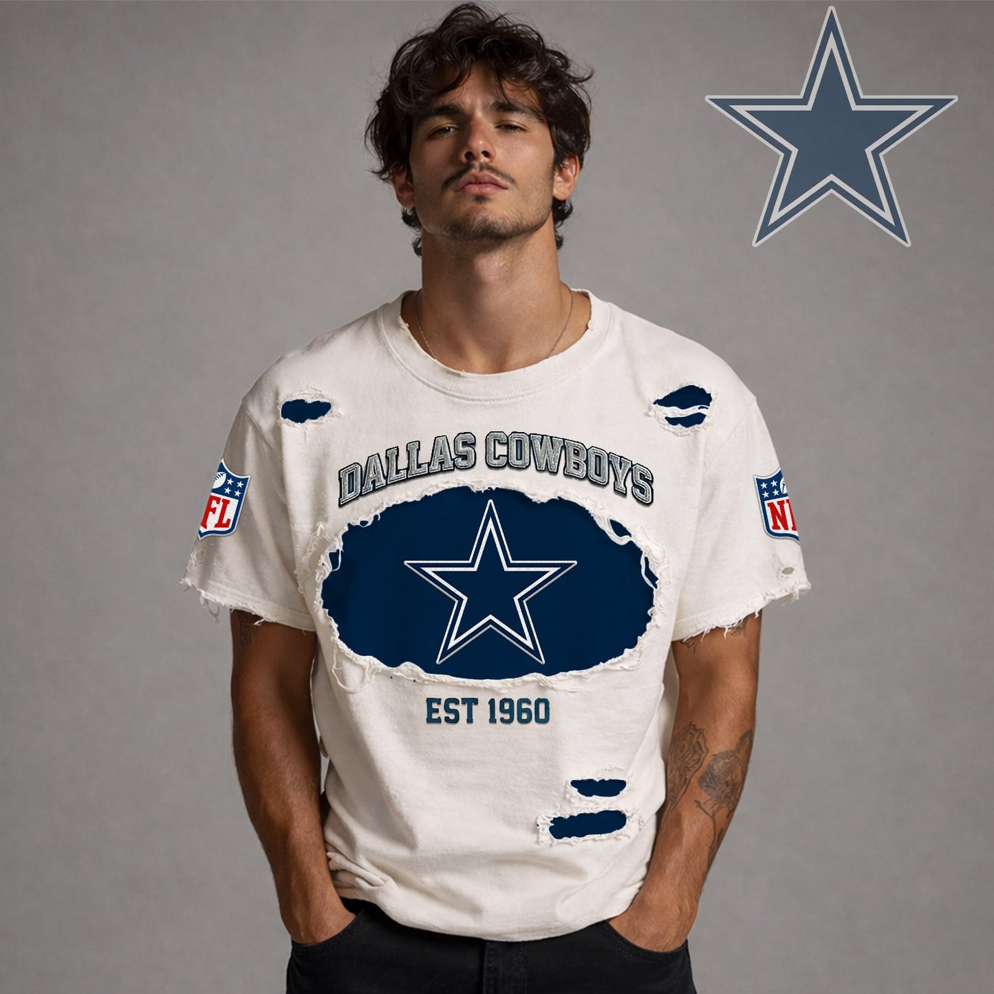 PREMIUM NFL X DAL RETRO VINTAGE SHIRT LIMITED EDITION NDT NHM 0604026