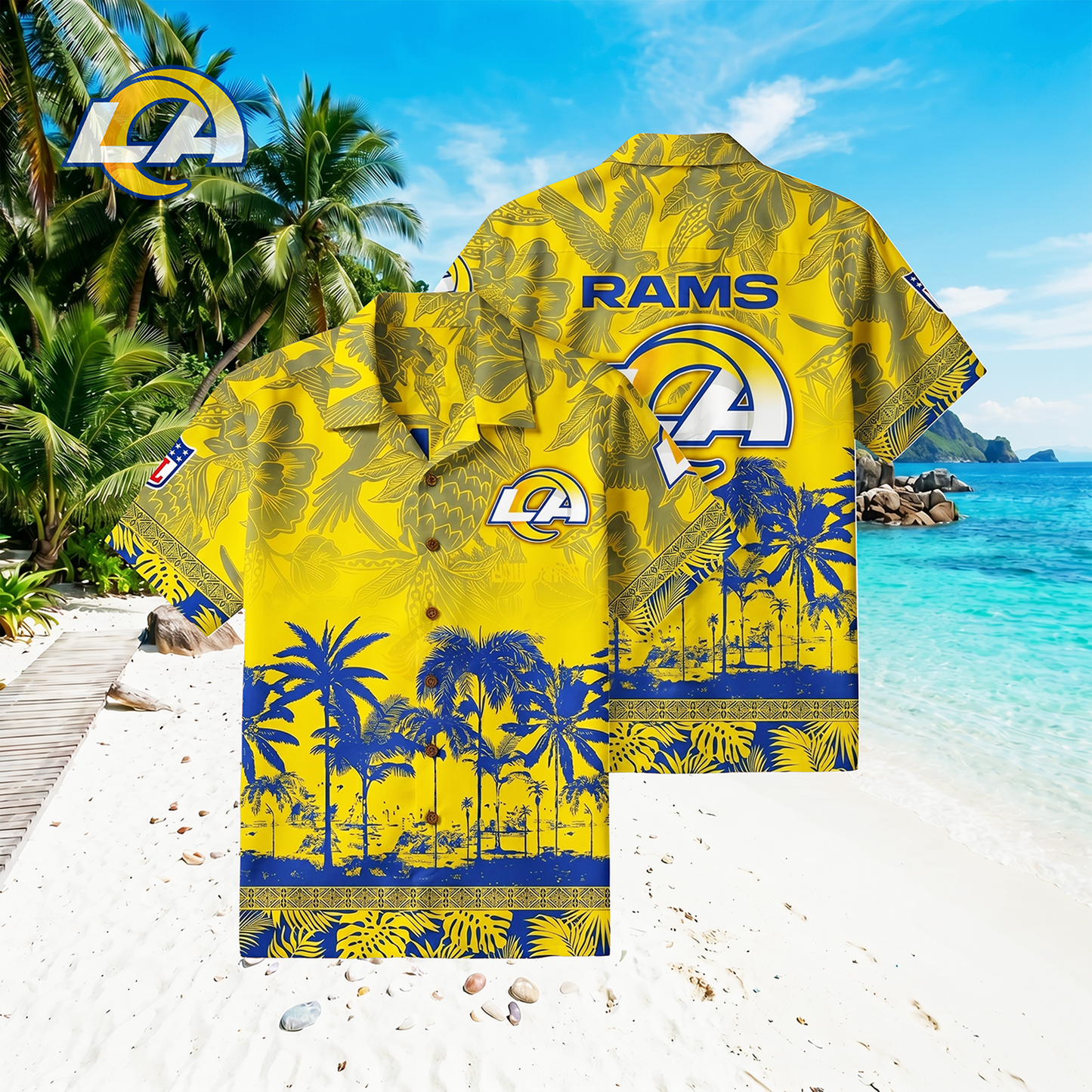 PREMIUM NFL X LAR Floral With Parrots Hawaiian Shirt NDT VHM 060526