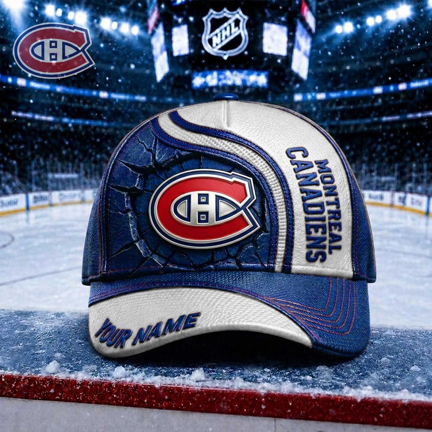 PREMIUM NHL X MC Embroidered Hockey Custom Name HAT NDT NHM 250526