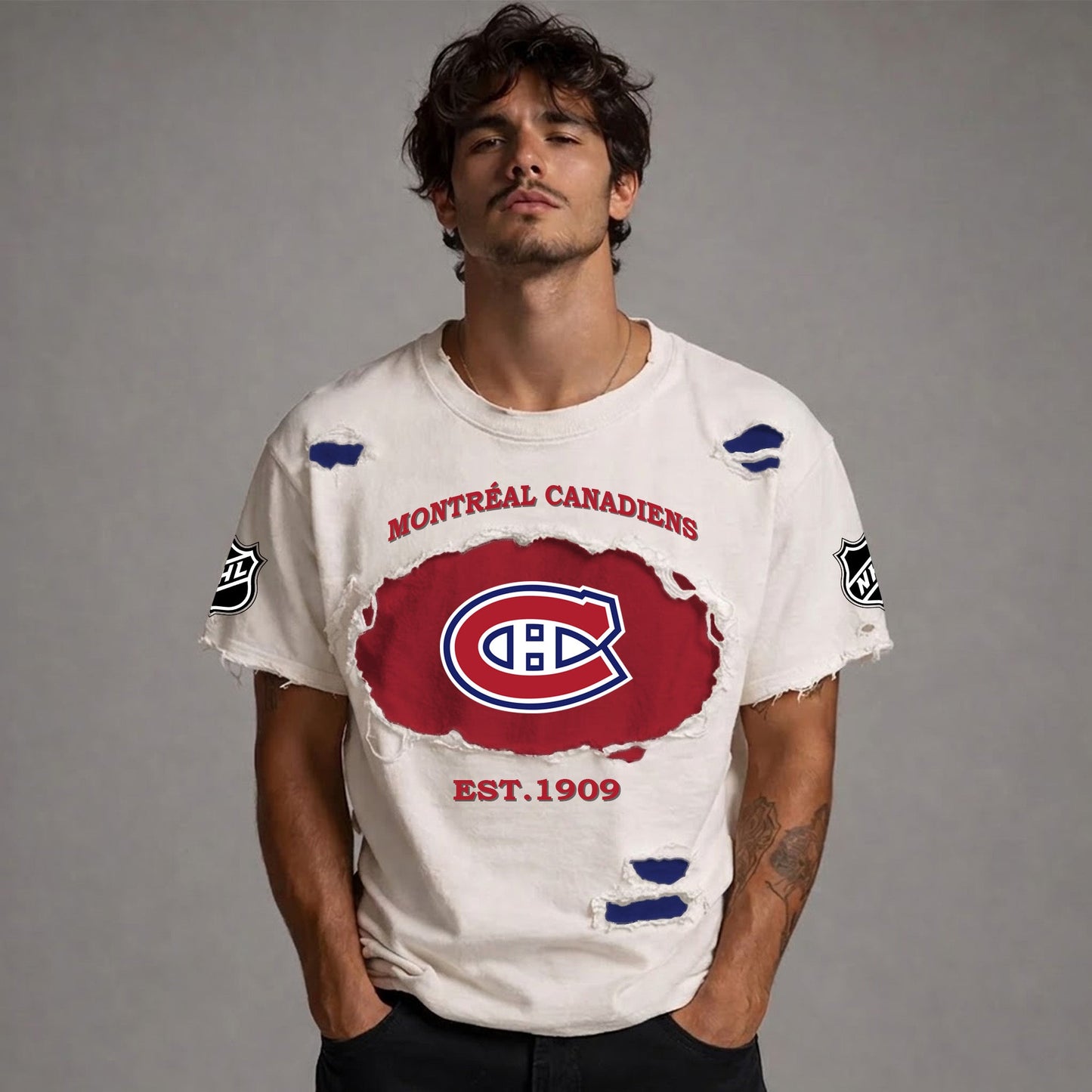 PREMIUM NHL  x MC RETRO WASH SHIRT NDT NTN 080426