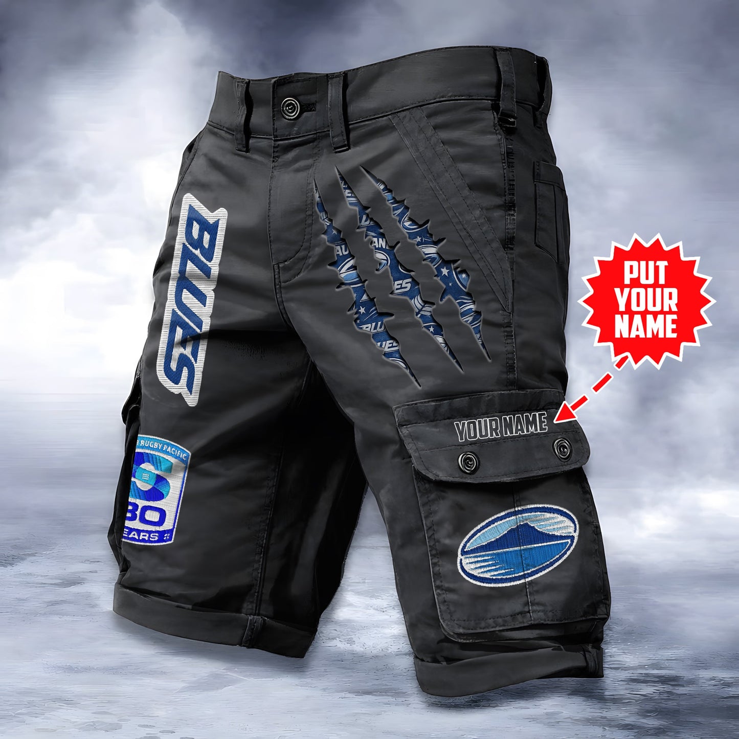 PREMIUM SRP X BLU SHORTS CUSTOME NAME FOR SUMMER HOLIDAY NDT LVH 080426