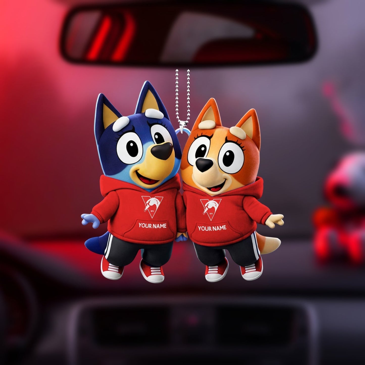 PREMIUM SS X Bluey & Bingo Car Ornament NDT NHM 040326