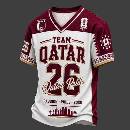 PREMIUM WC 2026 X QAT V-Neck Jersey LIMIED EDITIONS NDT VHM 190526