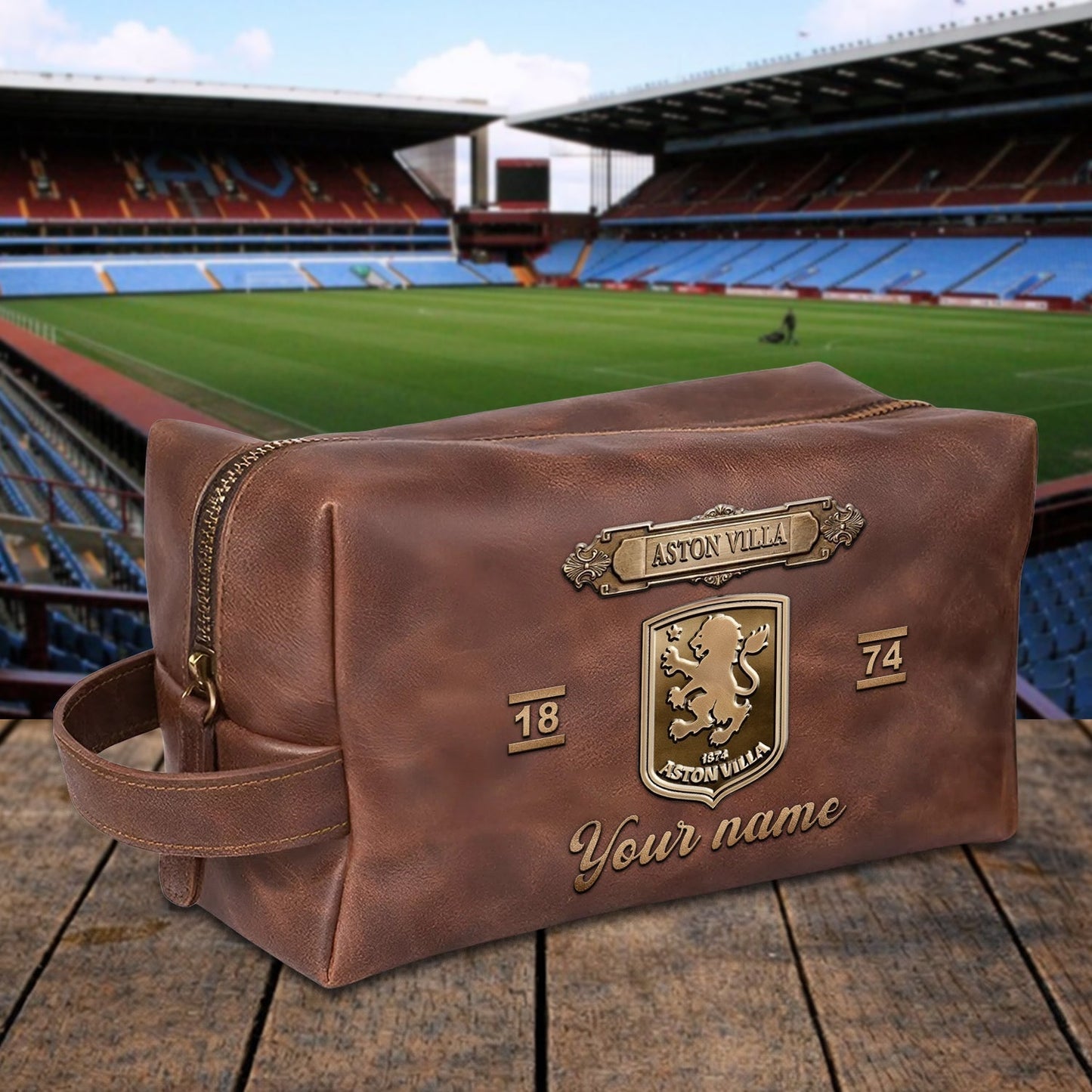 PREMIUM ?��??���?��? X AST 3D EMBOSSED LEATHER TOILETRY BAG Limited Edition NDT NHM 020326