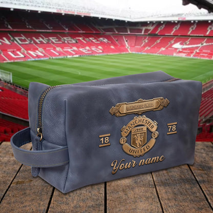 PREMIUM ?��??���?��? X MU 3D EMBOSSED LEATHER TOILETRY BAG Limited Edition NDT NHM 020326