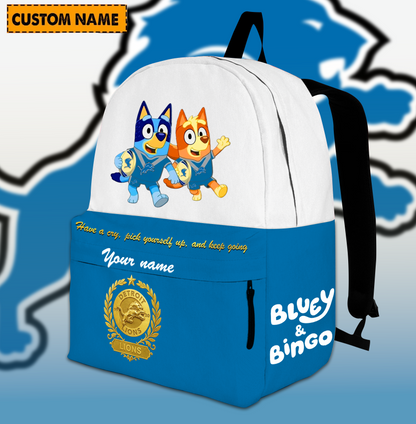 PREMIUM NFL X DET Schoolbag  Bluey & Bingo  Personalized Gifts For Son Limited Edition NDT VHM 050326