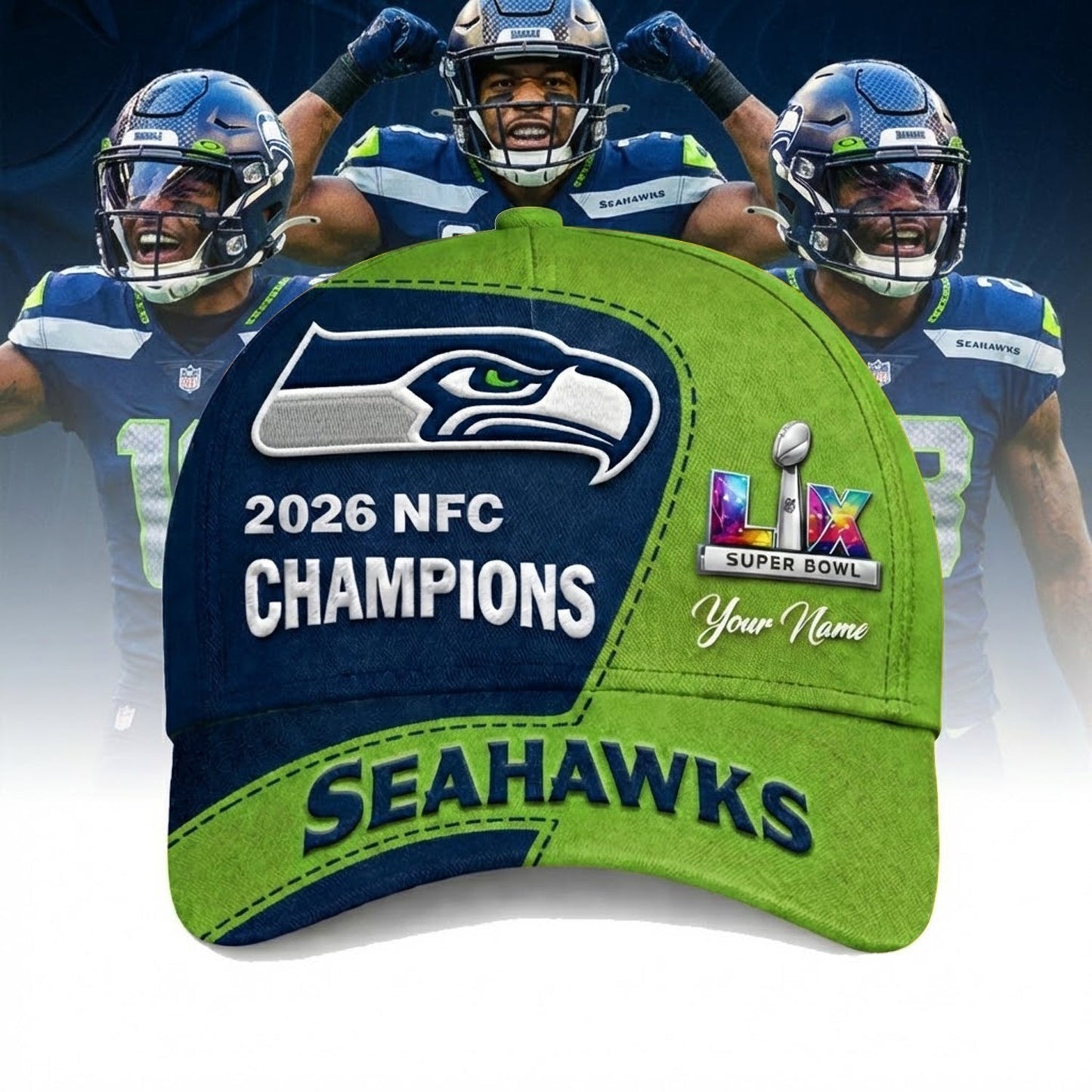 PREMIUM NFL X HAW National League Champions 2026 CLASSIC CAP NDT NHM 050226