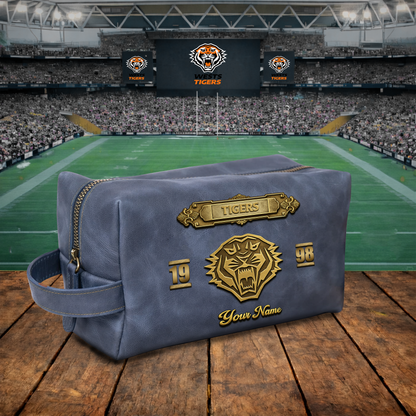 PREMIUM NRL  X WT 3D EMBOSSED LEATHER TOILETRY BAG Limited Edition NDT VHM