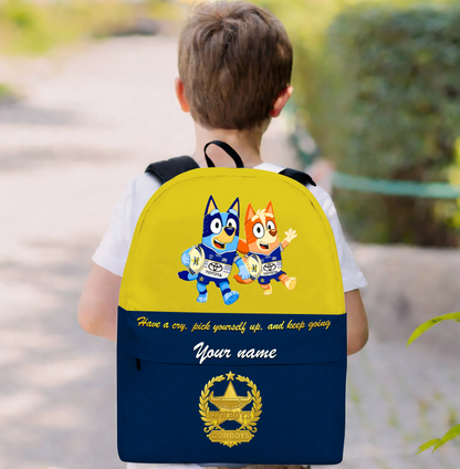 PREMIUM NRL X NQC Schoolbag  Bluey & Bingo  Personalized Gifts For Son Limited Edition NDT VHM 030326
