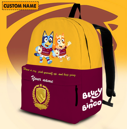 PREMIUM NRL X BB Schoolbag  Bluey & Bingo  Personalized Gifts For Son Limited Edition NDT VHM 030326
