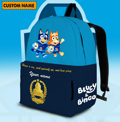 PREMIUM NRL X GCT Schoolbag  Bluey & Bingo  Personalized Gifts For Son Limited Edition NDT VHM 030326
