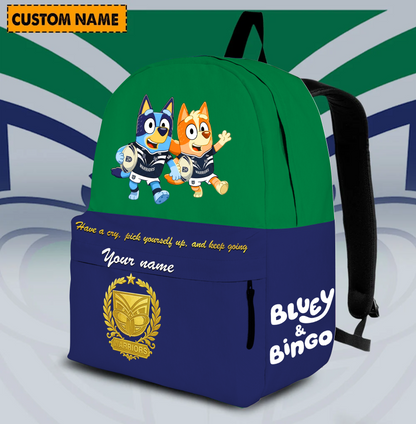 PREMIUM NRL X WAR Schoolbag  Bluey & Bingo  Personalized Gifts For Son Limited Edition NDT VHM 030326