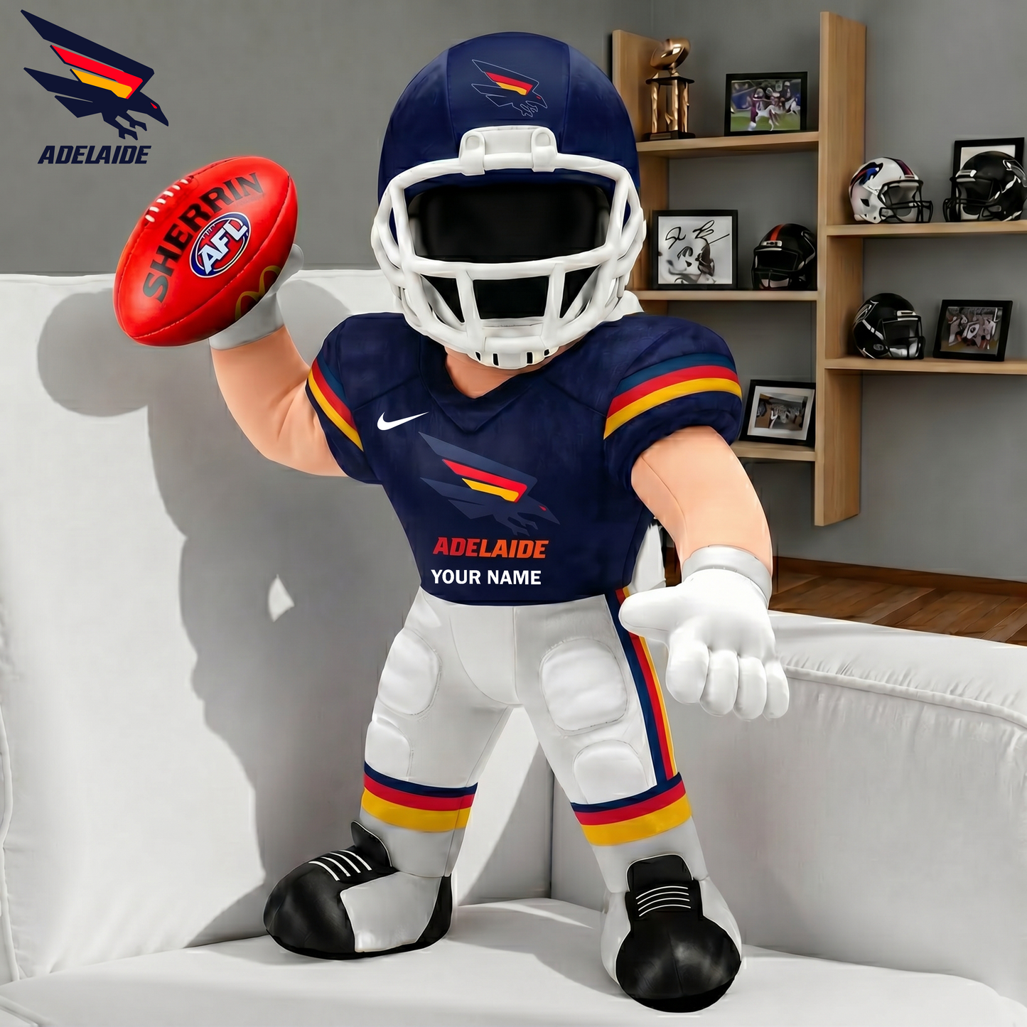 PREMIUM  AFL X AC Players Custom Shape Pillow Custom Name Gifts FOR FAN NDT VHM 250526