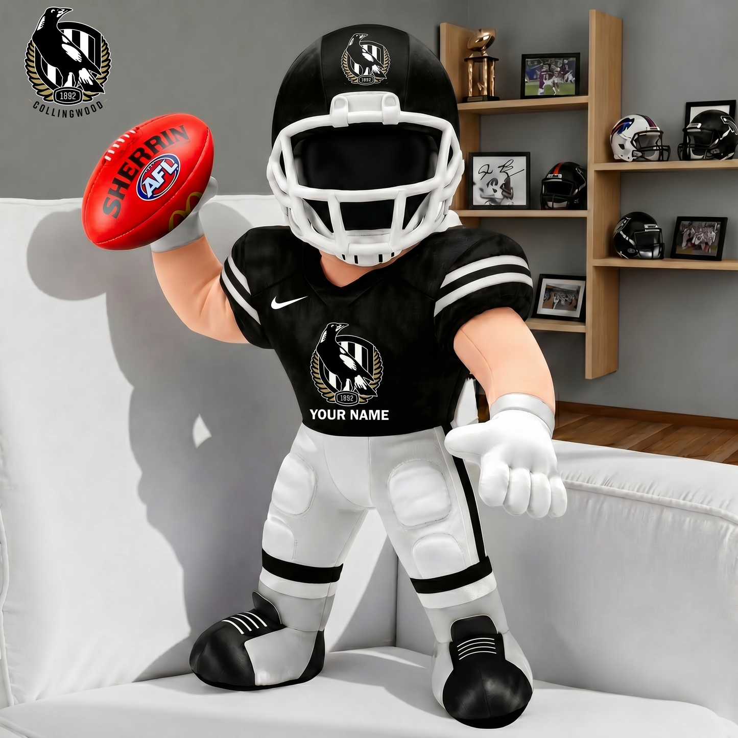 PREMIUM  AFL X COL Players Custom Shape Pillow Custom Name Gifts FOR FAN NDT VHM 250526