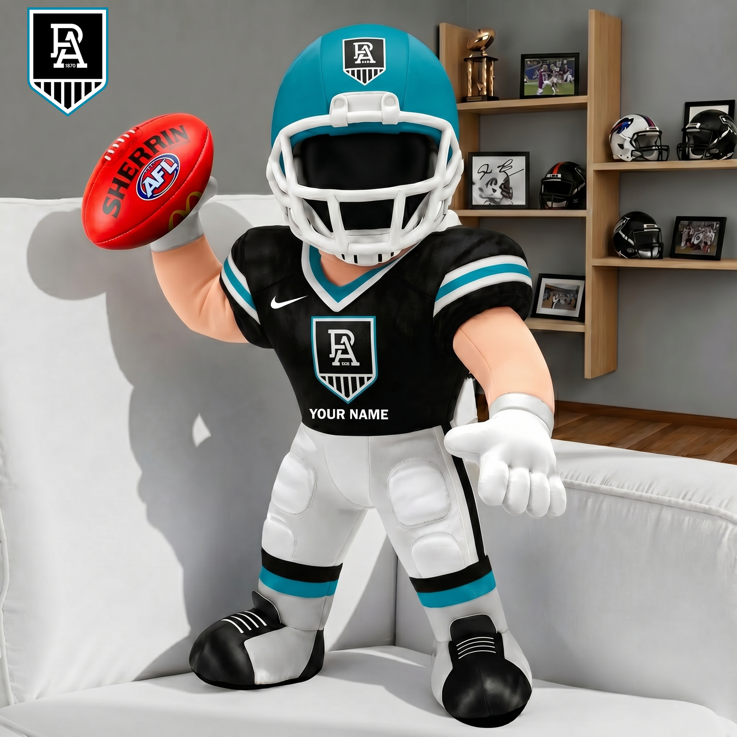 PREMIUM  AFL X PA Players Custom Shape Pillow Custom Name Gifts FOR FAN NDT VHM 250526