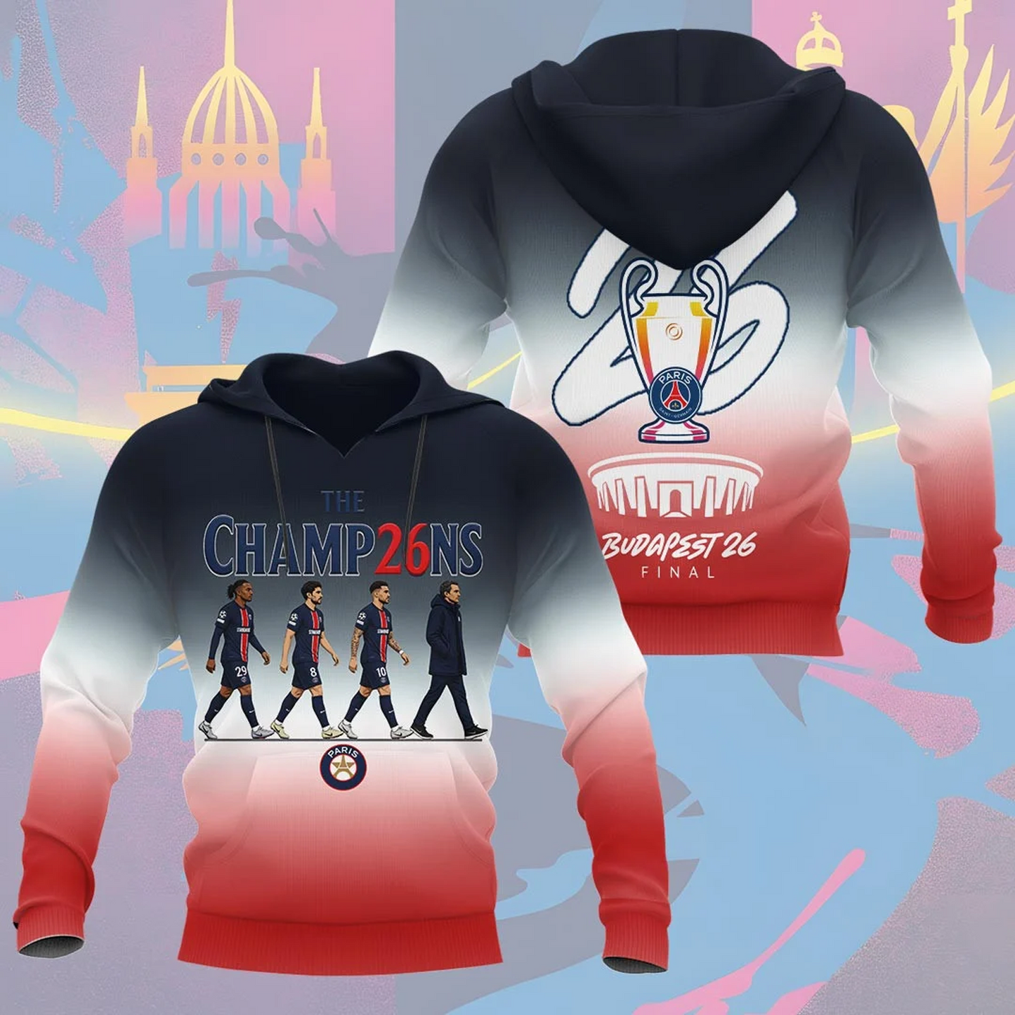 PSG F.C Champions League Final 2026 3D Shirt V5 0805 DatND dvt
