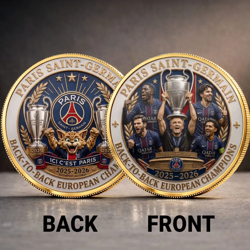 PSG UEFA Champions of Europe 2526 Commemorative Coin Cap V1 0106 DatND DVT