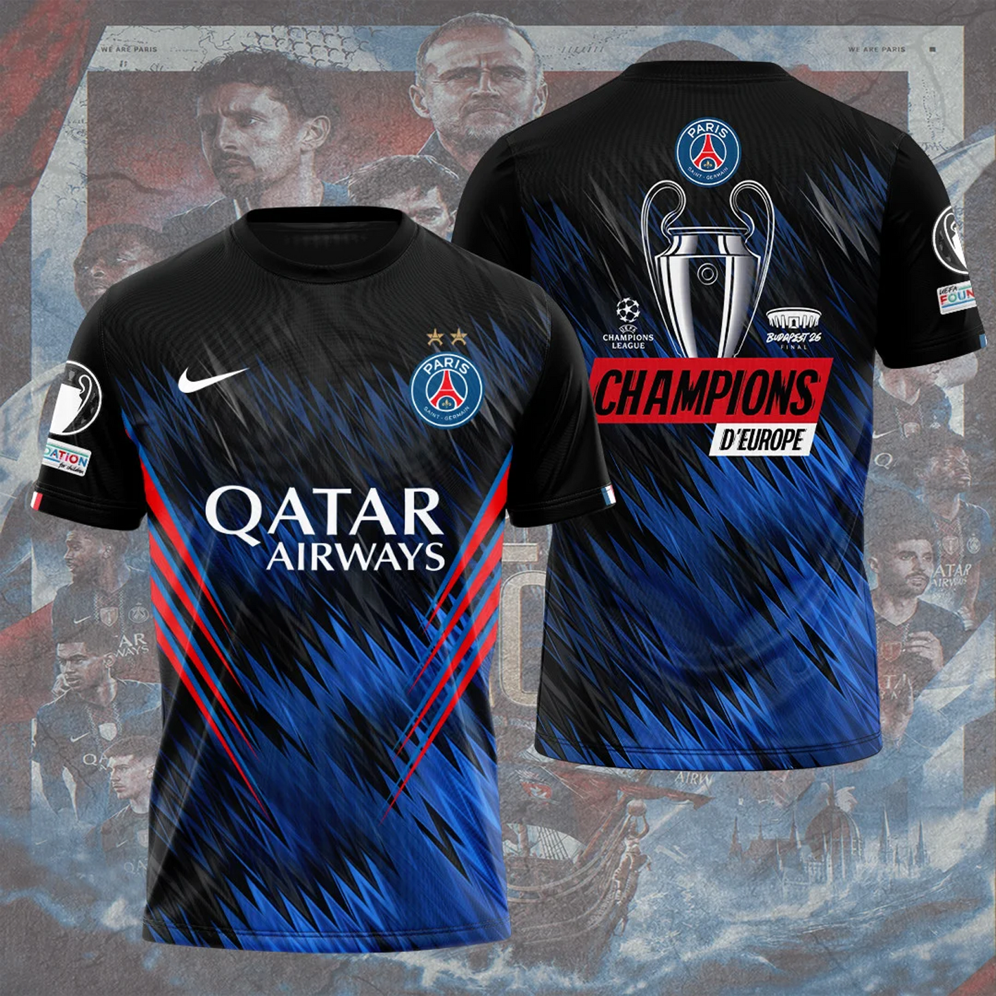 PSG x 2026 Champions League 3D Aparael V1 DATND TANTD 010626