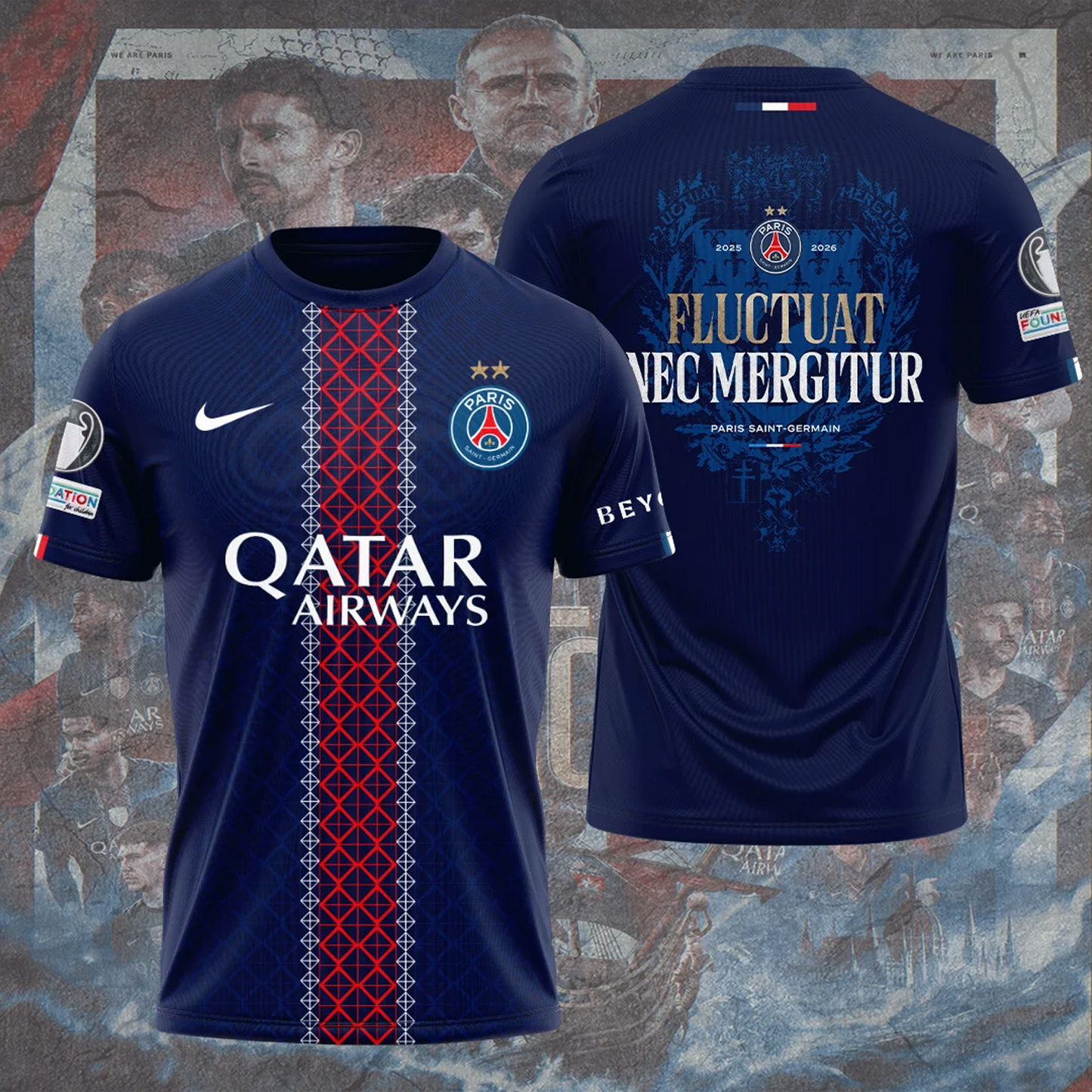 PSG x 2026 Champions League 3D Aparael V4 DATND TANTD 010626