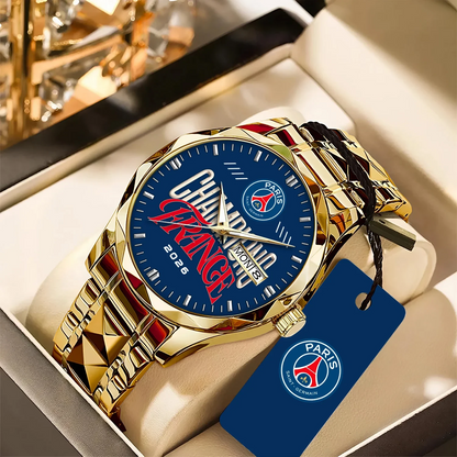 PSG x Champions 2026 Alloy Luxury Quartz Watch V2 DATND TANTD 310526