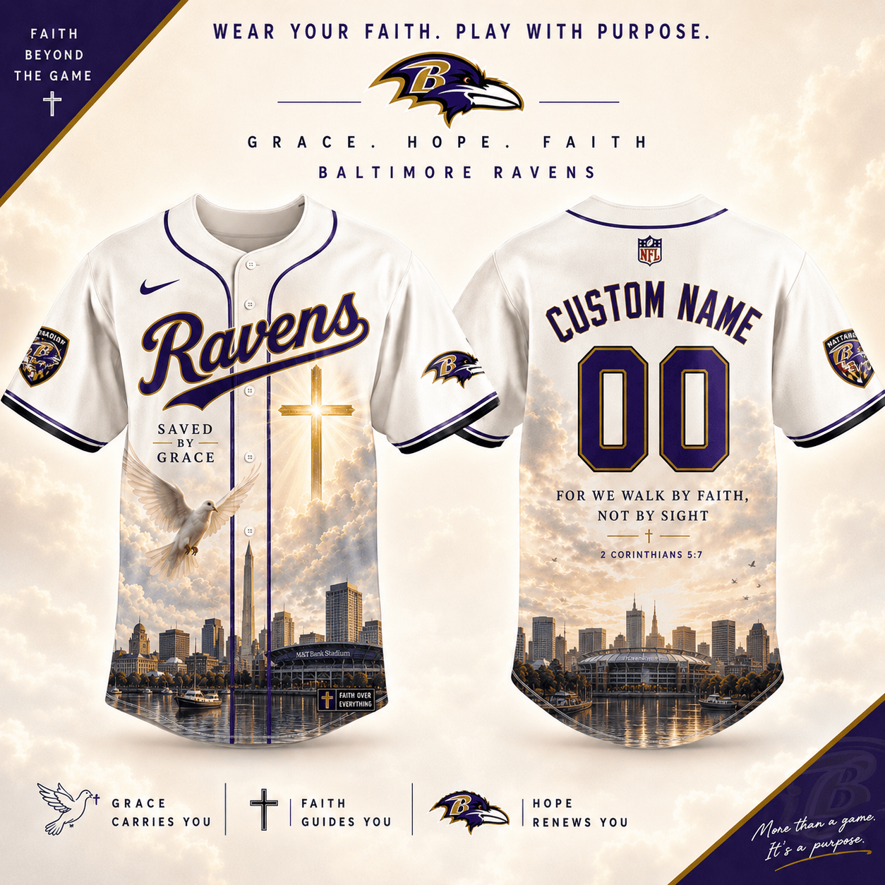 Personalized BR x NFL Luxury Baseball Jersey 160626