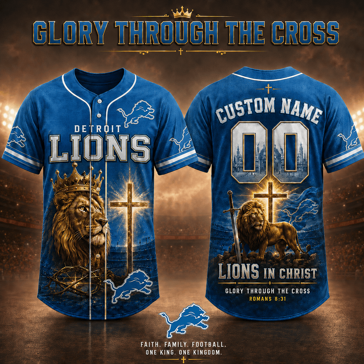 Personalized DL x NFL Luxury V2 Baseball Jersey 160626