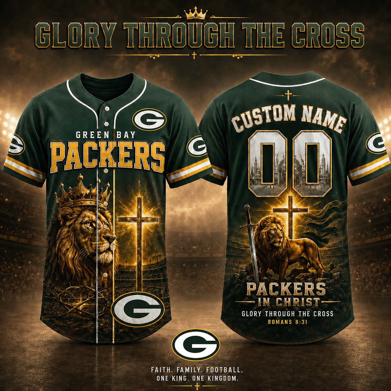 Personalized GBP x NFL Luxury V2 Baseball Jersey 160626