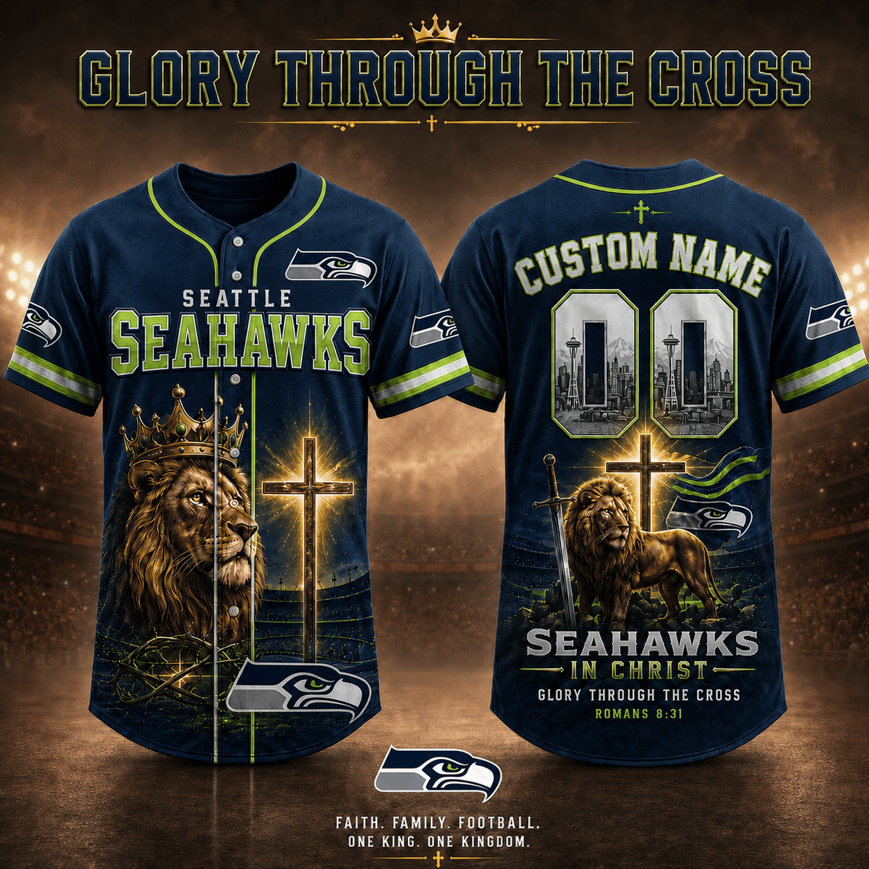 Personalized SS x NFL Luxury V2 Baseball Jersey 160626