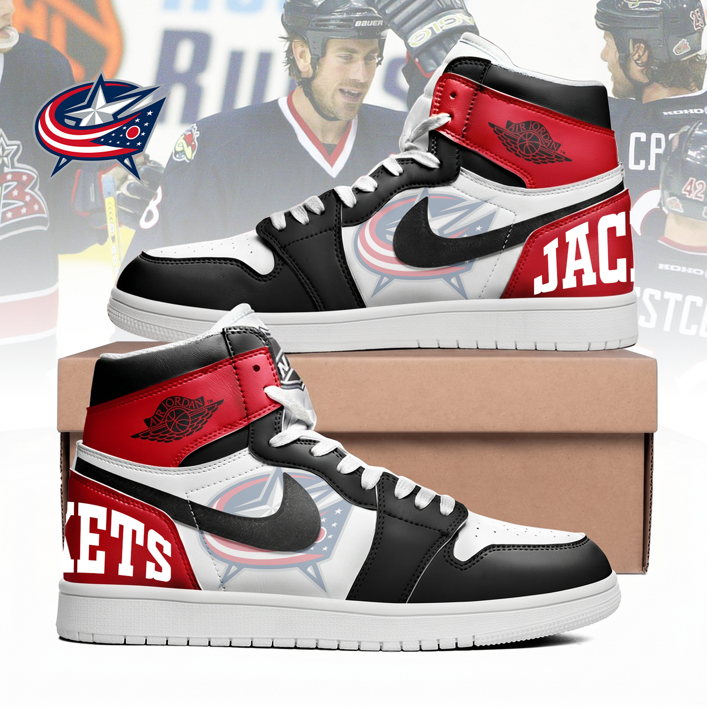 Premium CBJ x NHL Teams High Top Sneakers DATND TANTD 090526