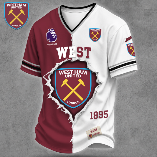 PREMIUM EPL X WEST LUXURY V-Neck T SHIRT NDT VHM 160626