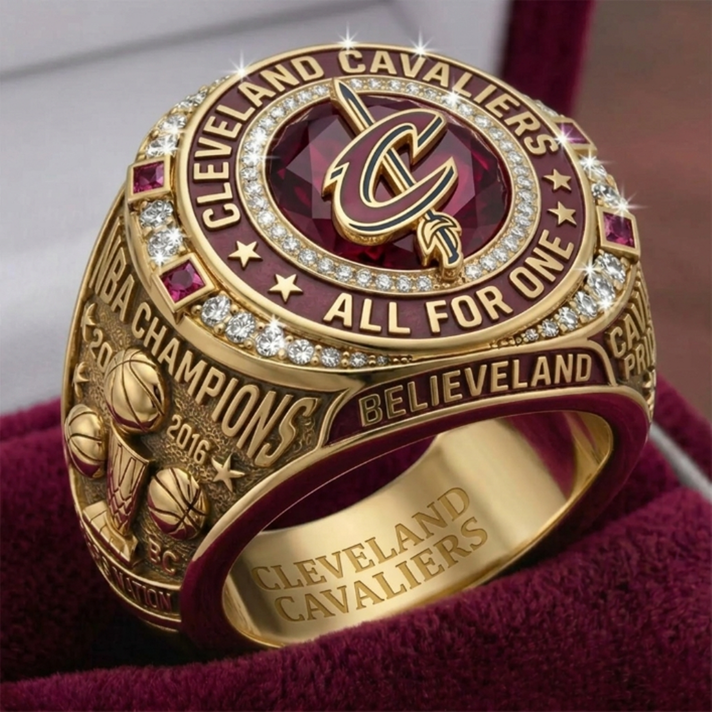 Premium NBA x CLE Ring DATND TANTD 230426
