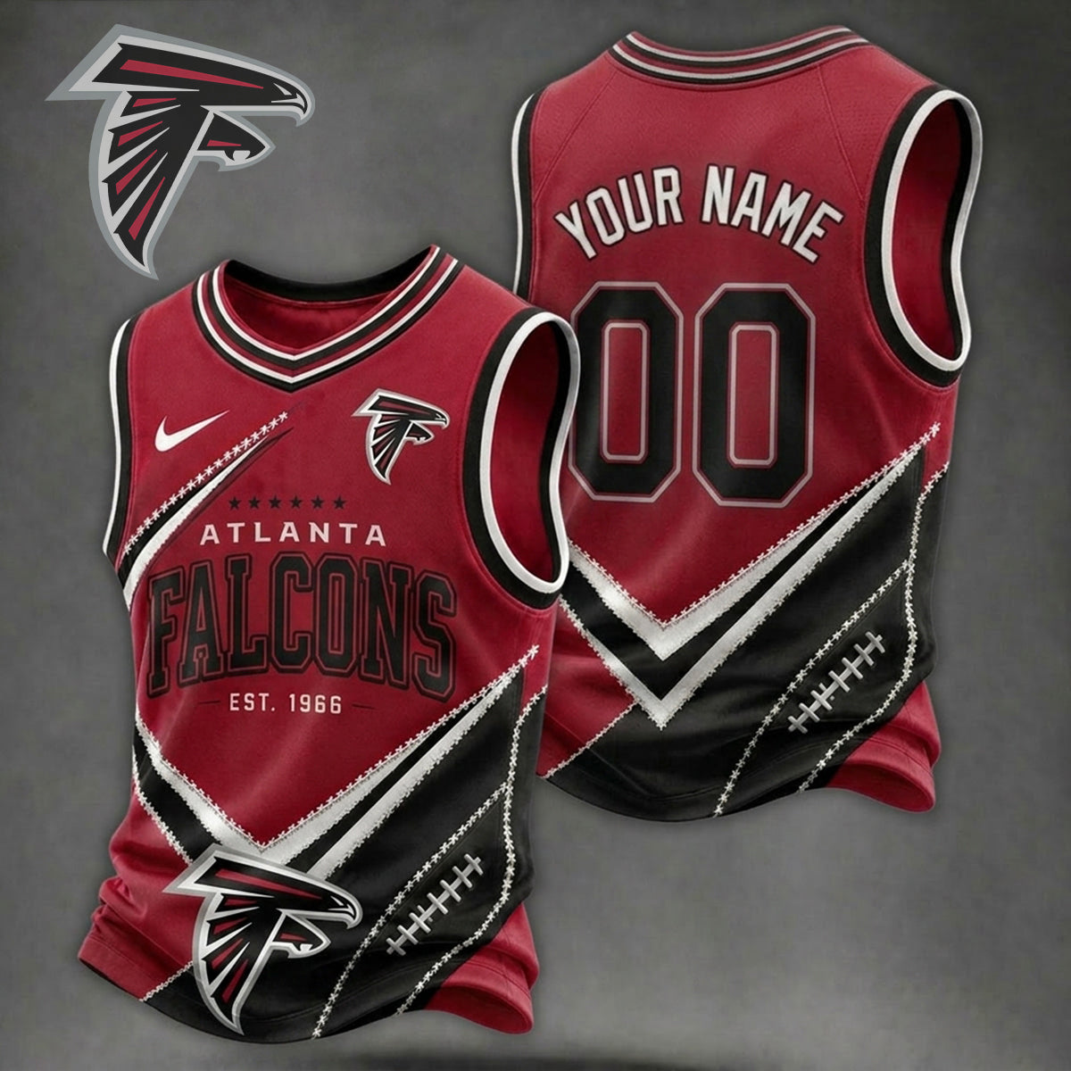 Premium NFL X ATL Game Day V-neck Tank Top Shirt V33 NDT NHM 080626