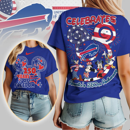 Premium NFL X BB Mouse  Celebrates America 250th Anniversary Women Shirt NDT LVH