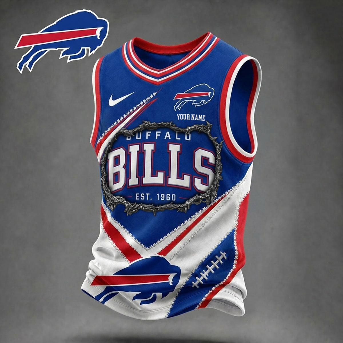 Premium NFL X BUF Game Day V-Neck Tank Top Shirt V3 NDT NHM 080626